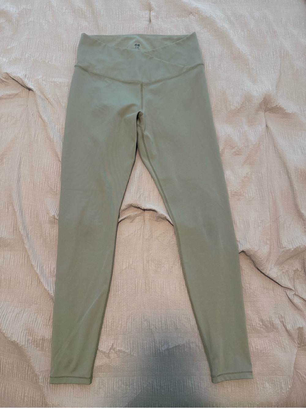 H&M Light Sage Green Stretch Leggings